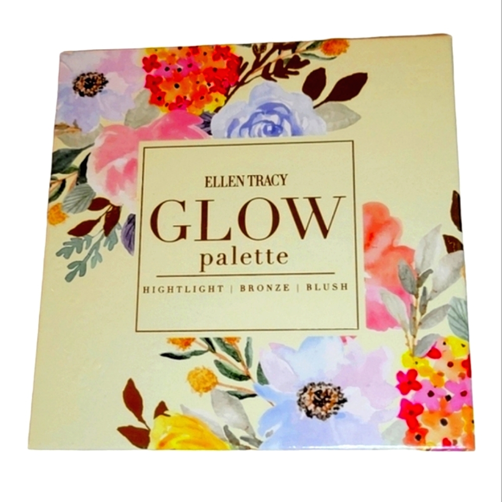 NEW Ellen Tracy GLOW Palette - Highlighter, Bronzer & Blush